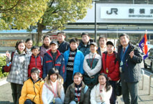 日本を訪れた中国の学生たち